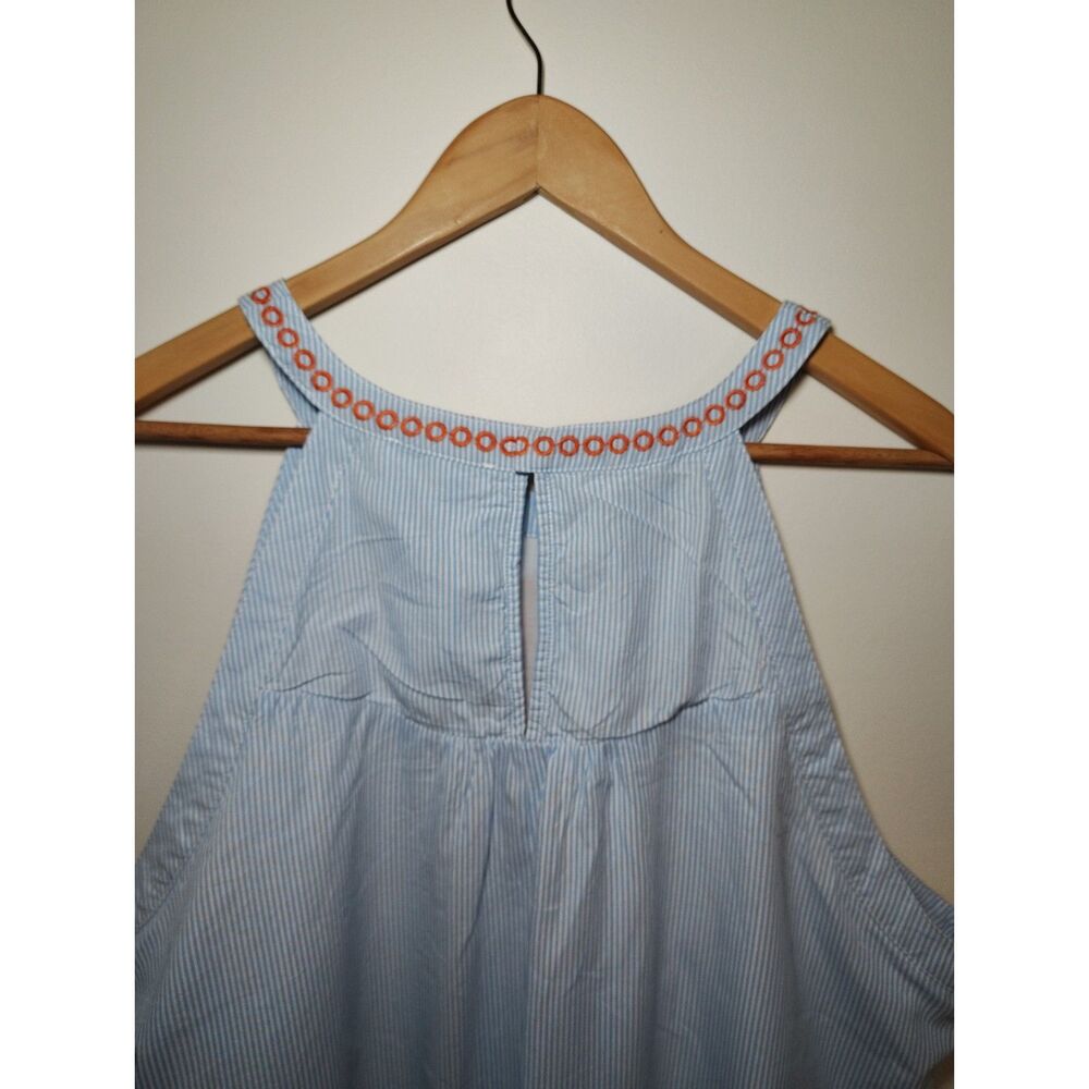 Skies Are Blue Embroidered Cottagecore Twee Costal Cowgirl Preppy Sundress - Picture 4 of 7